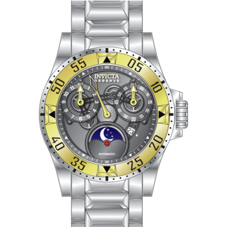 Invicta Reserve Excursion Automatic Gunmetal Dial Men's Watch 47573 - Dawson Watches