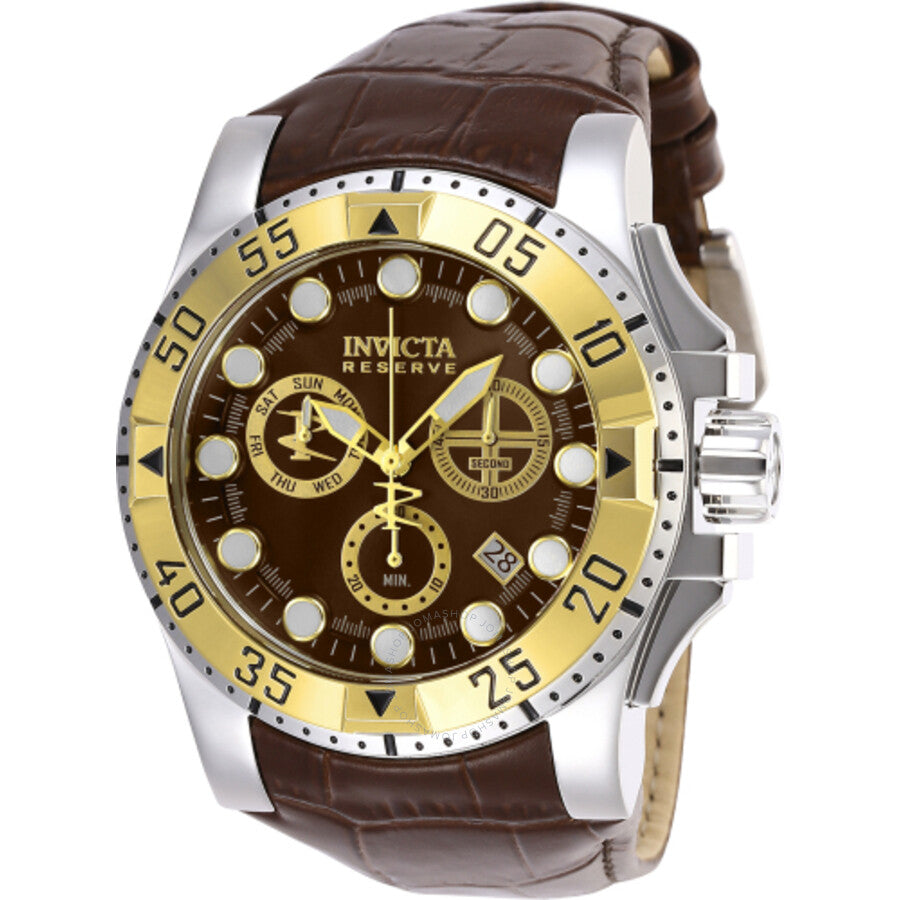 Invicta Reserve Excursion Chronograph Quartz Brown Dial Men's Watch 27652 - Dawson Watches