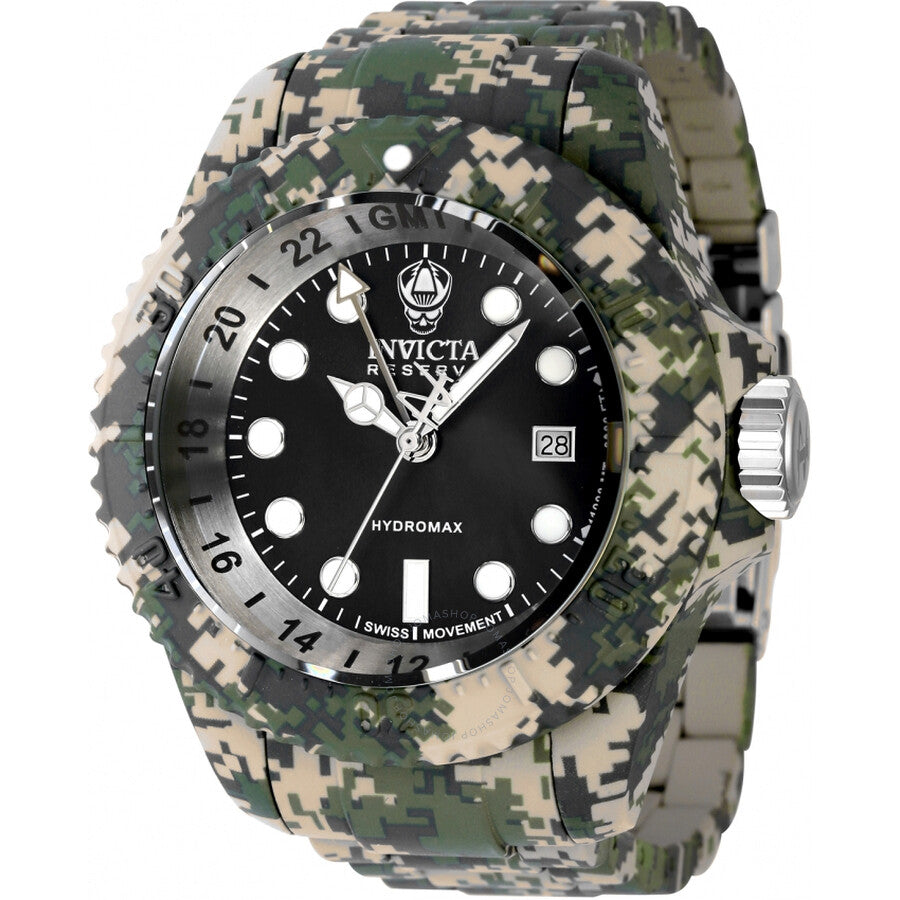 Invicta Reserve GMT Quartz Black Dial Men's Watch 40462 - Dawson Watches