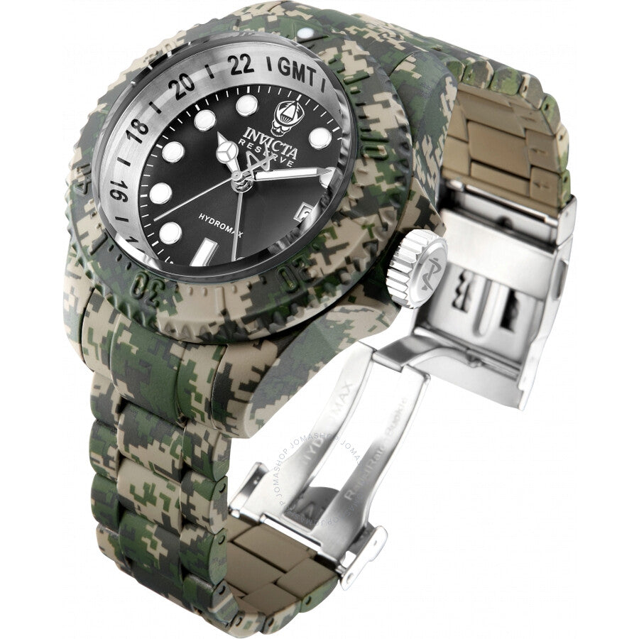 Invicta Reserve GMT Quartz Black Dial Men's Watch 40462 - Dawson Watches #2