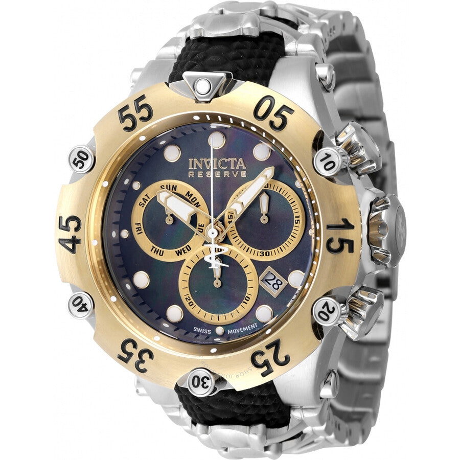 Invicta Reserve Venom Cobra Chronograph Quartz Black Dial Men's Watch 47217 - Dawson Watches