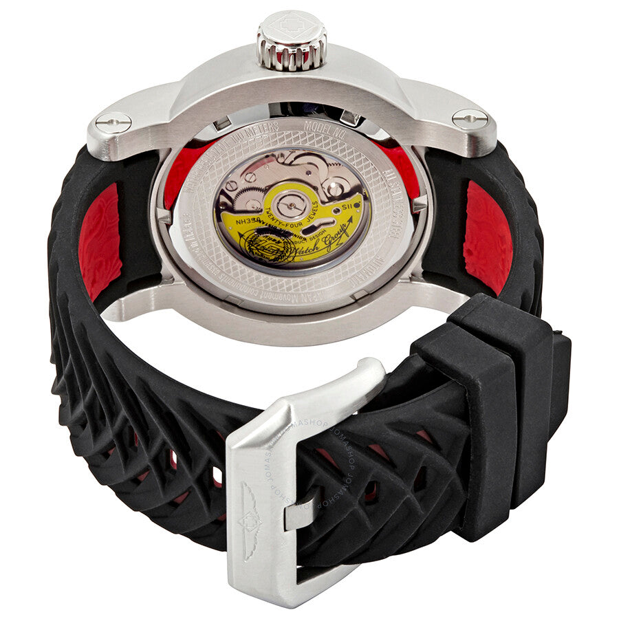 Invicta S1 Rally Automatic Dragon Silver Dial Black Silicone Men's Watch 15862 - Dawson Watches #3