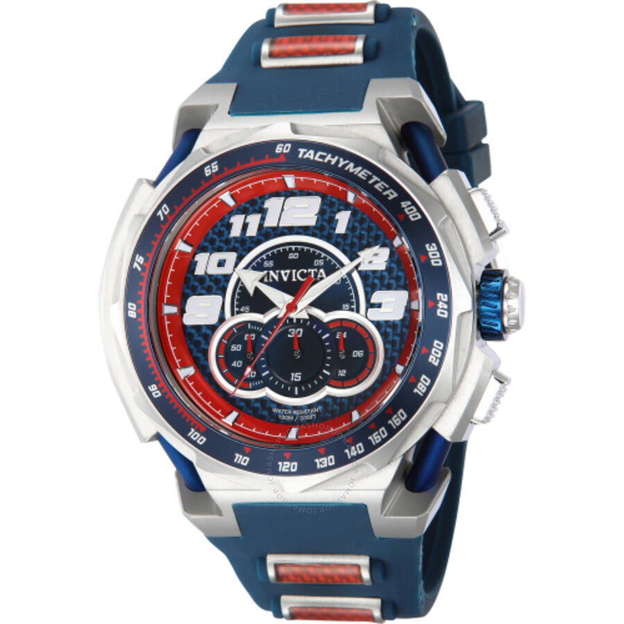Invicta S1 Rally Chronograph GMT Quartz Blue Dial Men's Watch 43796 - Dawson Watches