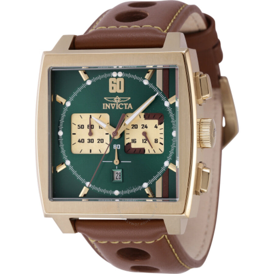 Invicta S1 Rally Chronograph GMT Quartz Green Dial Men's Watch 46854 - Dawson Watches