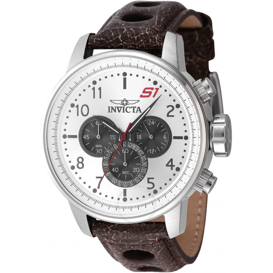 Invicta S1 Rally Chronograph GMT Quartz Silver Dial Men's Watch 45911 - Dawson Watches