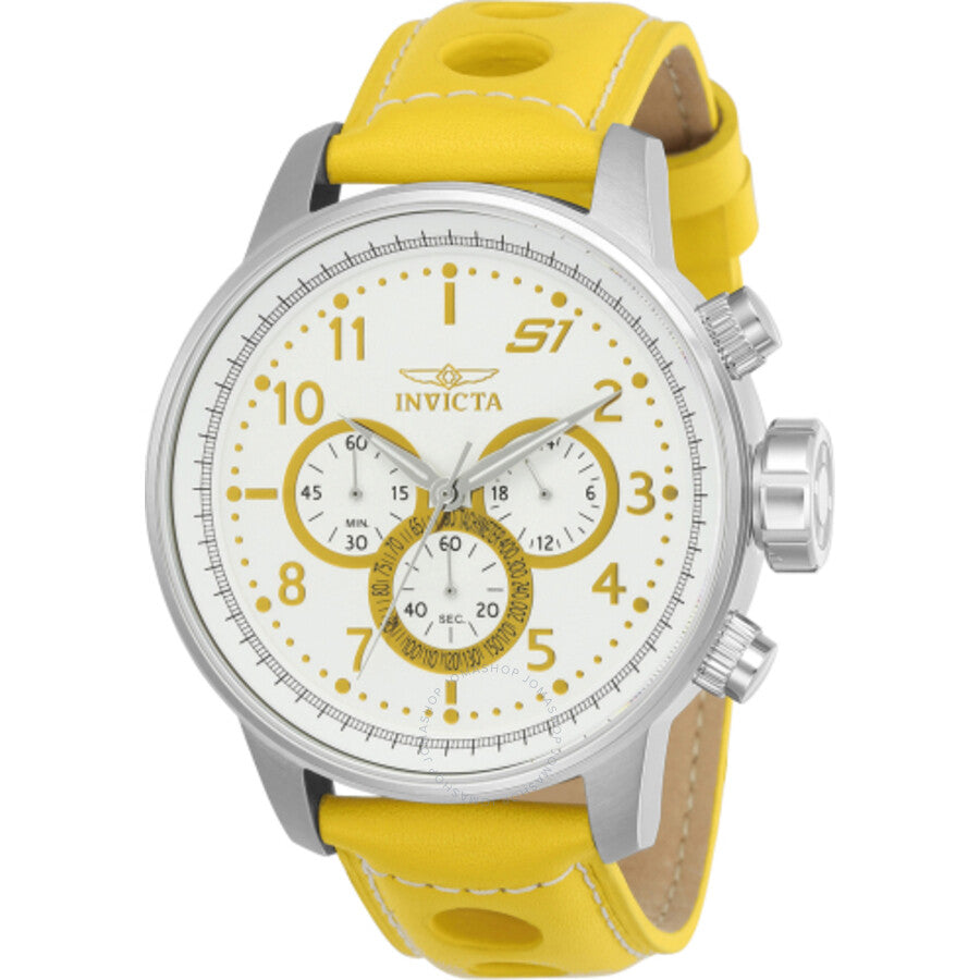 Invicta S1 Rally Chronograph GMT Quartz White Dial Men's Watch 24081 - Dawson Watches
