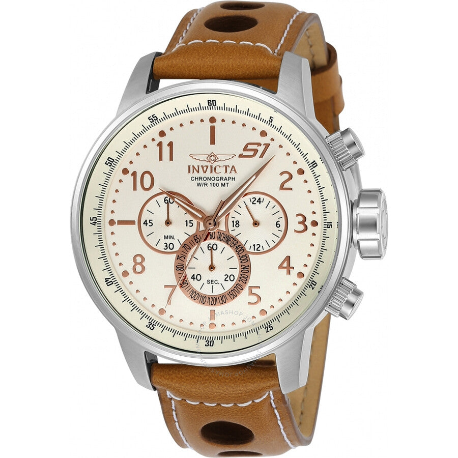 Invicta S1 Rally Chronograph Ivory Dial Men's Watch 23596 - Dawson Watches