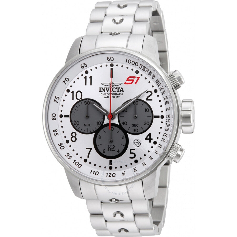 Invicta S1 Rally Chronograph Silver Dial Men's Watch 23083 - The Watches Men & Co