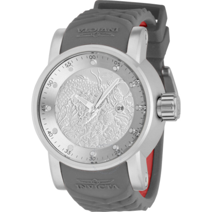 Invicta S1 Rally Dragon Date Quartz Silver Dial Men's Watch 41406 - Dawson Watches