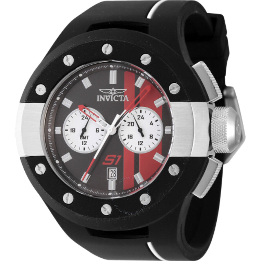 Invicta S1 Rally GMT Quartz Black Dial Men's Watch 44357 - Dawson Watches