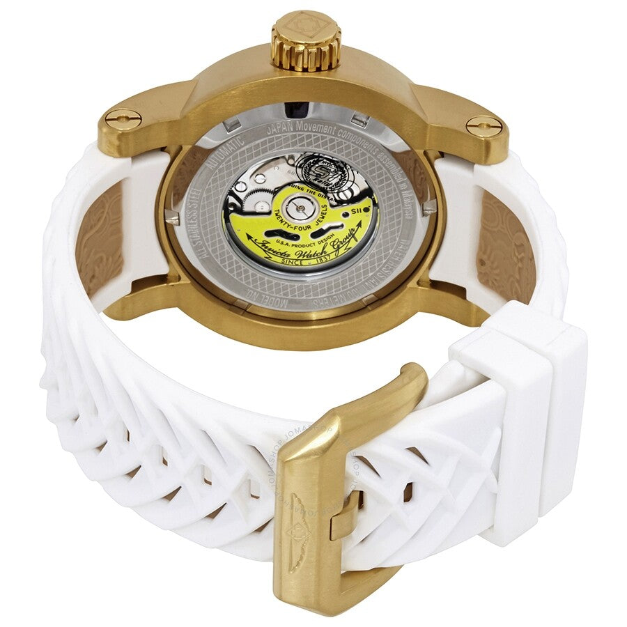 Invicta S1 Rally Gold Dragon Dial White and Beige Silicone Men's Watch 19546 - Dawson Watches #3