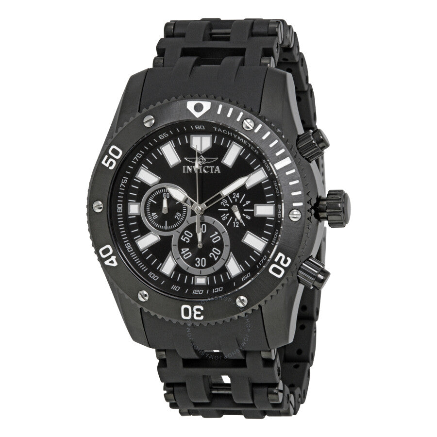 Invicta Sea Spider Chronograph Black Dial Men's Watch 14862 - Dawson Watches