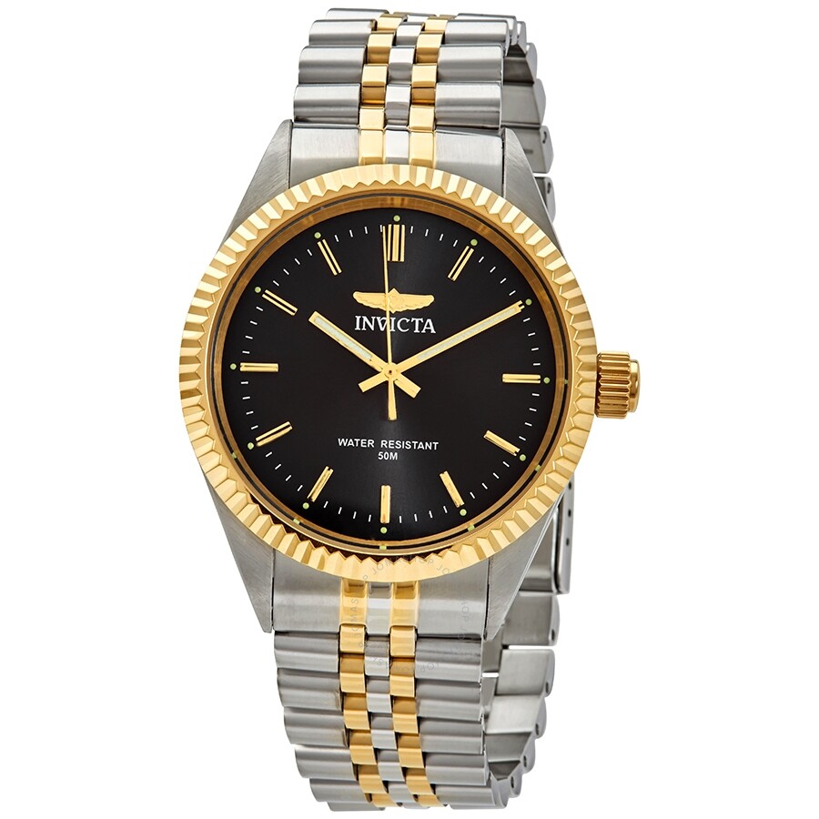 Invicta Specialty Black Dial Two-tone Men's Watch 29377 - Dawson Watches