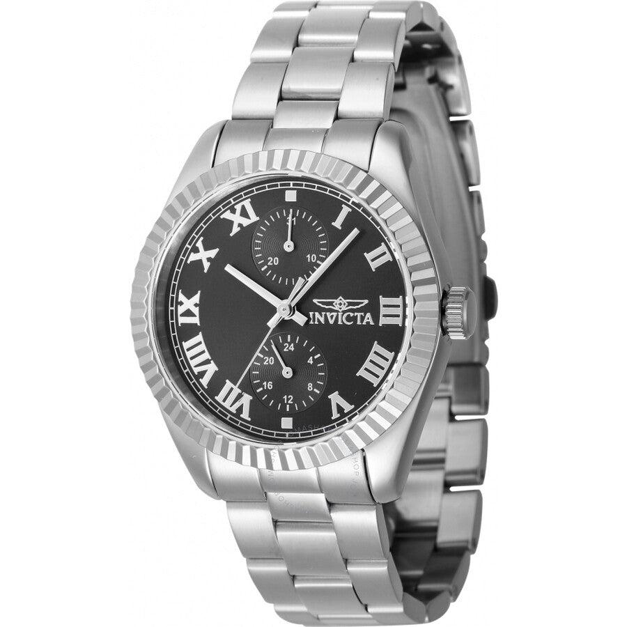 Invicta Specialty Date GMT Quartz Black Dial Ladies Watch 47434 - Dawson Watches