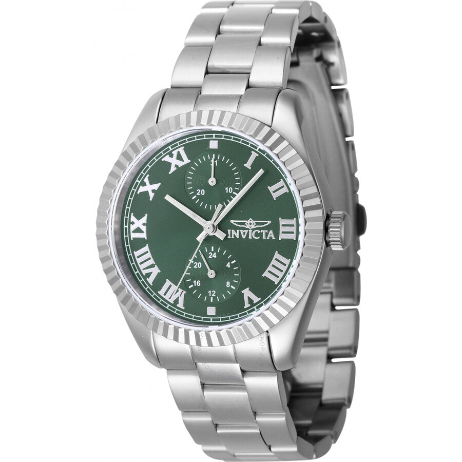Invicta Specialty GMT Date Quartz Green Dial Ladies Watch 47436 - Dawson Watches