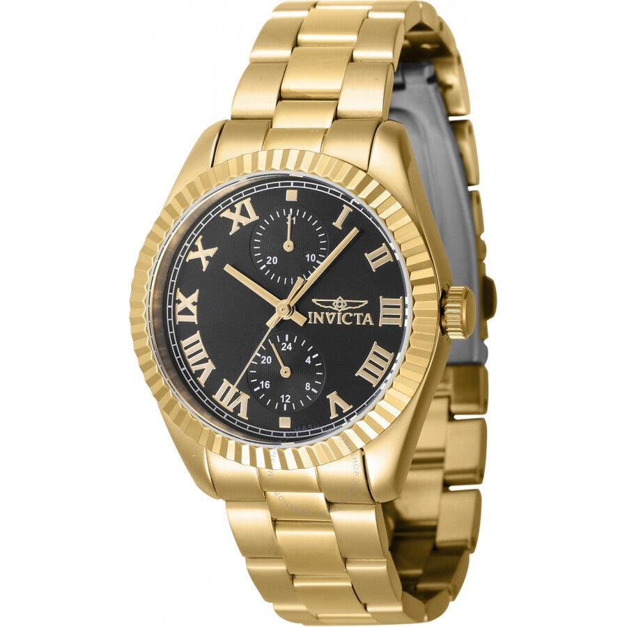 Invicta Specialty GMT Quartz Black Dial Ladies Watch 47443 - Dawson Watches