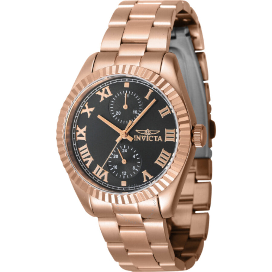 Invicta Specialty GMT Quartz Black Dial Ladies Watch 47446 - Dawson Watches