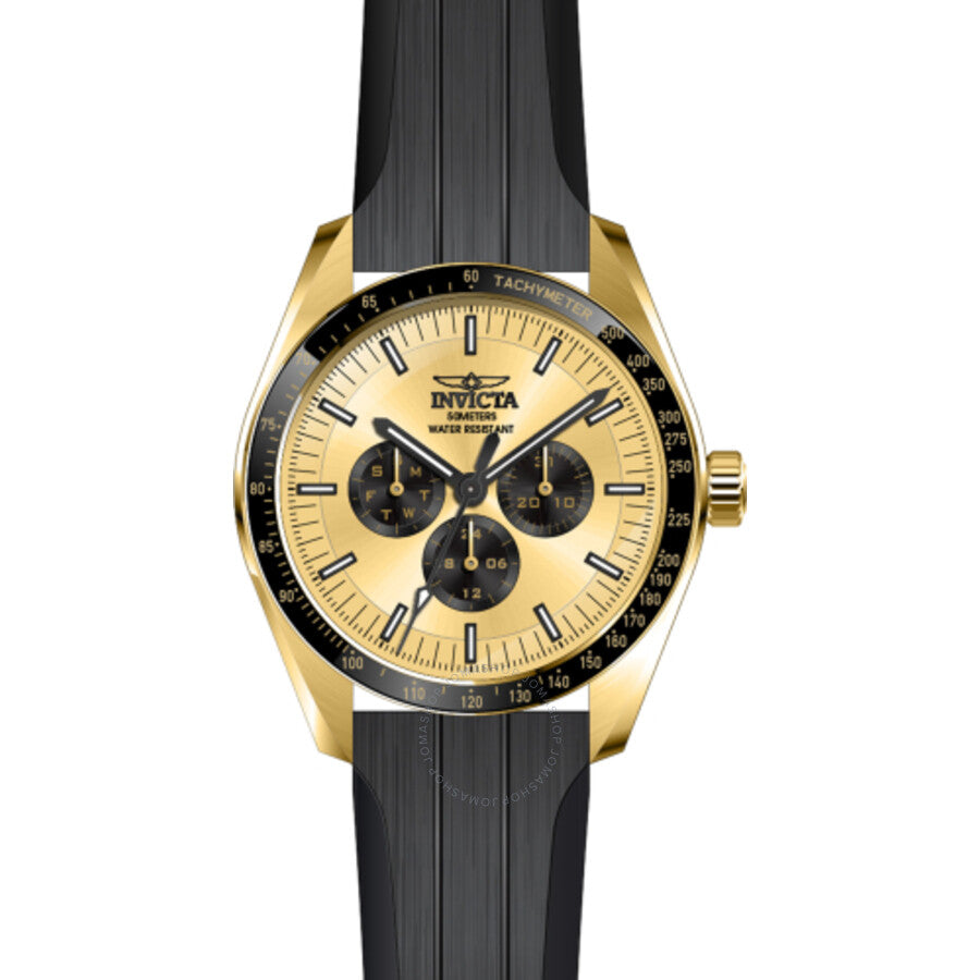 Invicta Specialty GMT Quartz Gold Dial Men's Watch 45969 - Dawson Watches