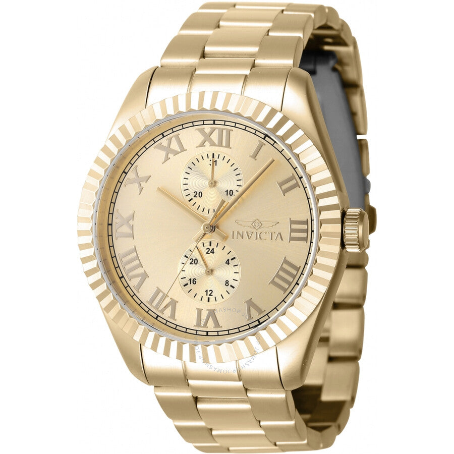 Invicta Specialty GMT Quartz Gold Dial Men's Watch 47431 - Dawson Watches