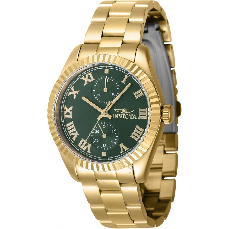 Invicta Specialty GMT Quartz Green Dial Ladies Watch 47444 - Dawson Watches