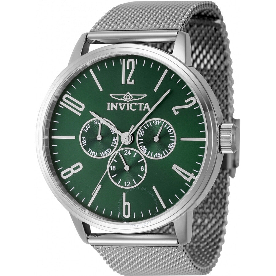 Invicta Specialty GMT Quartz Green Dial Men's Watch 47120 - Dawson Watches