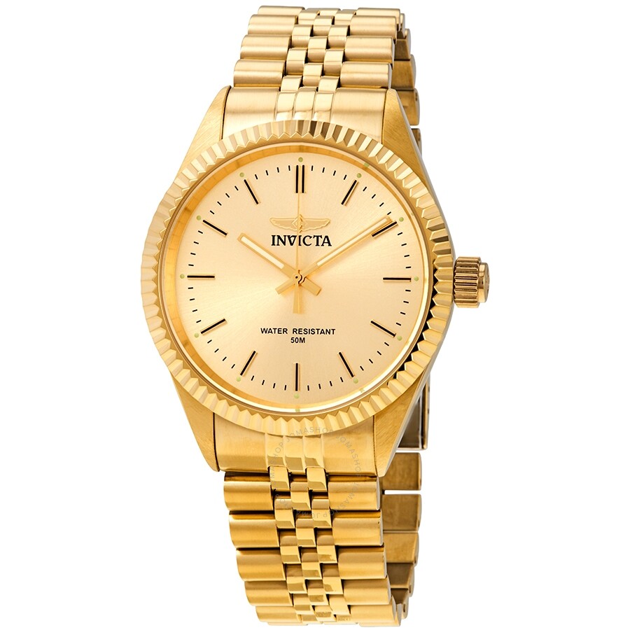 Invicta Specialty Gold Dial Yellow Gold-tone Men's Watch 29388 - Dawson Watches
