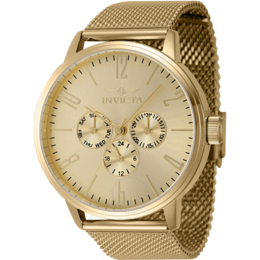 Invicta Specialty Quartz Gold Dial Men's Watch 47122 - Dawson Watches