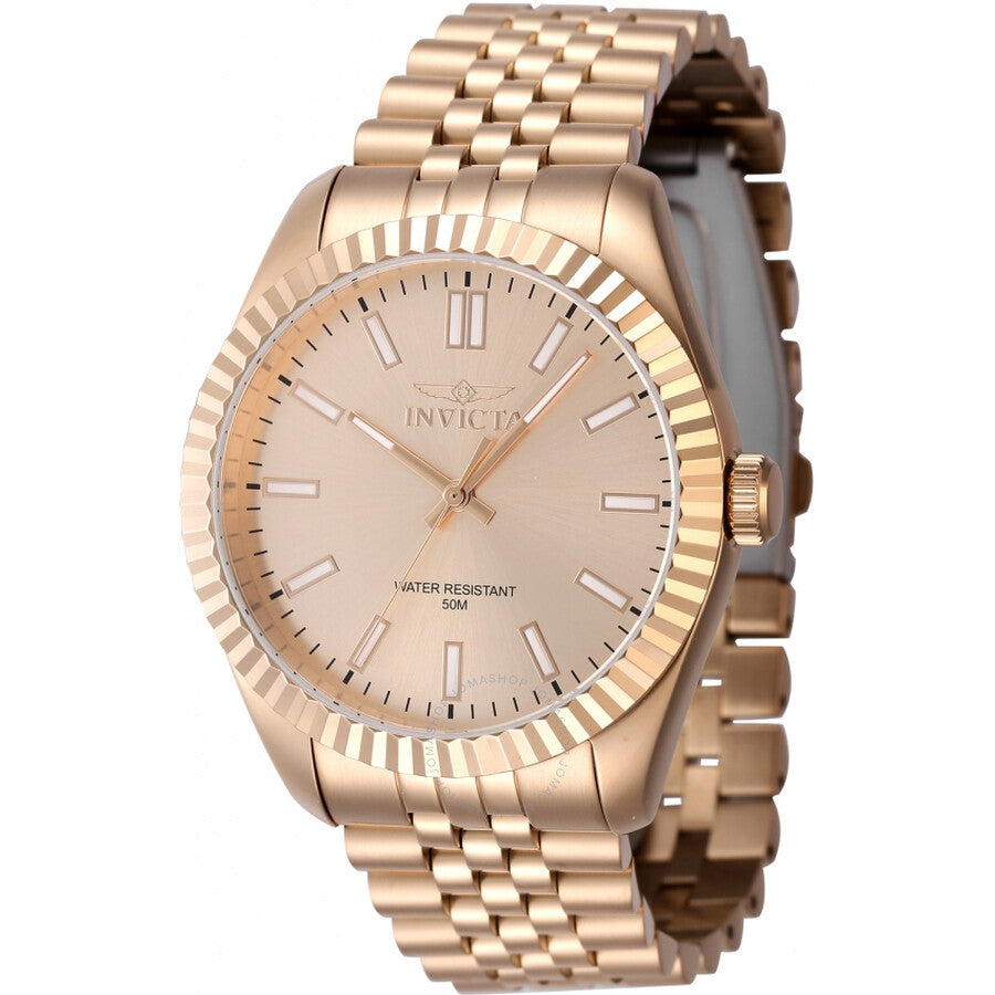 Invicta Specialty Quartz Rose Gold Dial Men's Watch 47493 - Dawson Watches