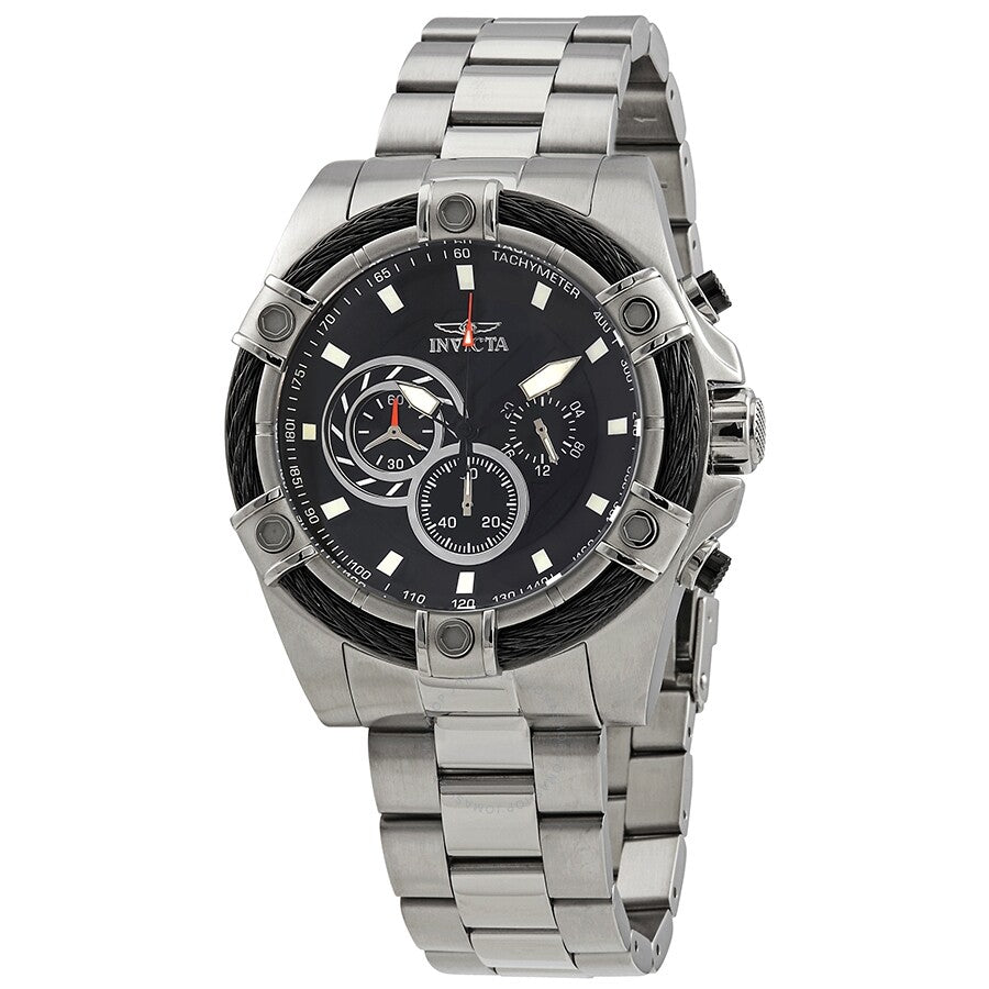 Invicta Speedway Black Dial Chronograph Men's Watch 25512 - Dawson Watches