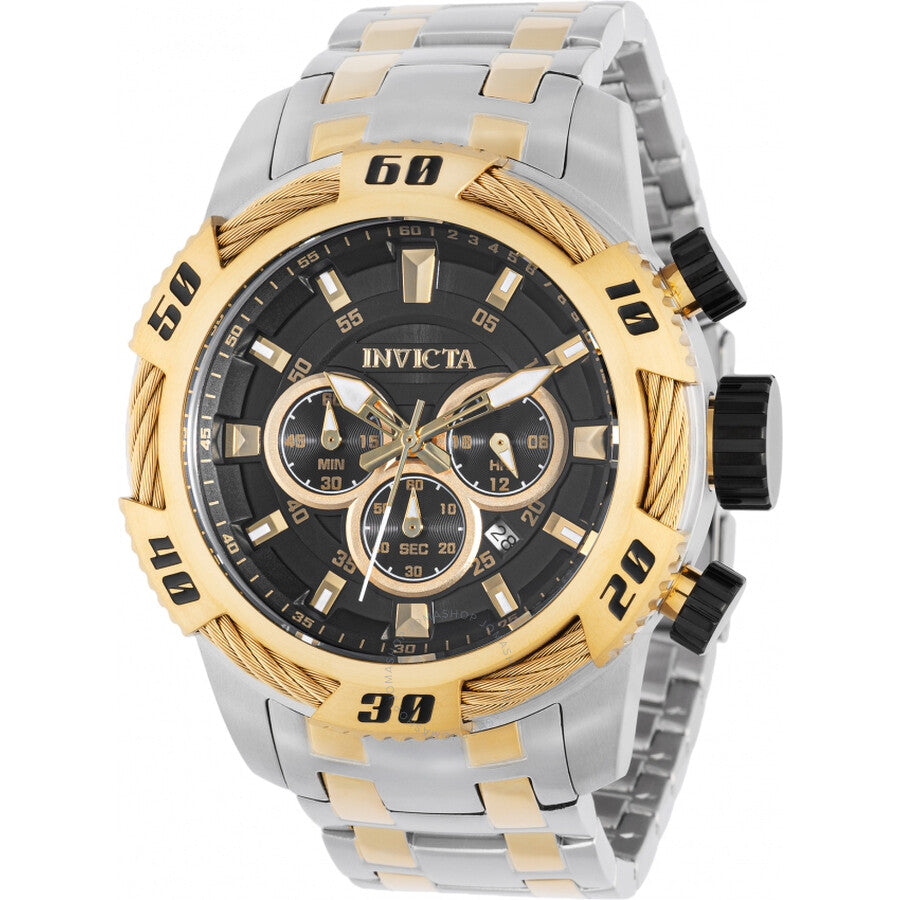 Invicta Speedway Chronograph GMT Quartz Black Dial Men's Watch 47116 - Dawson Watches