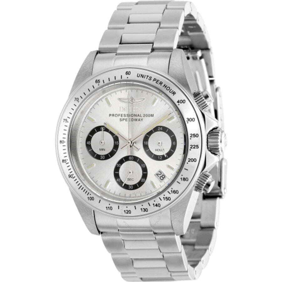 Invicta Speedway Chronograph GMT Quartz Silver Dial Men's Watch 37167 - Dawson Watches