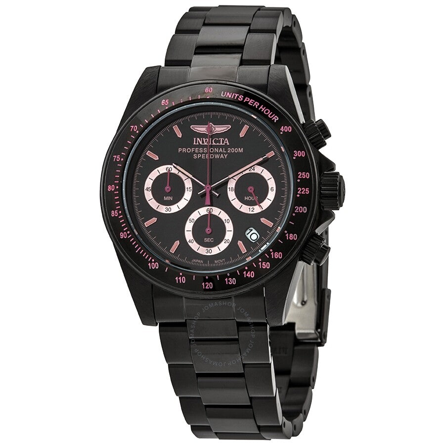 Invicta Speedway Chronograph Quartz Black Dial Men's Watch 27773 - Dawson Watches