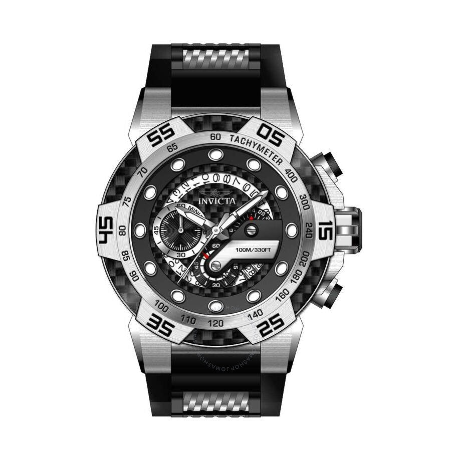 Invicta Speedway Chronograph Quartz Black Dial Men's Watch 36597 - Dawson Watches
