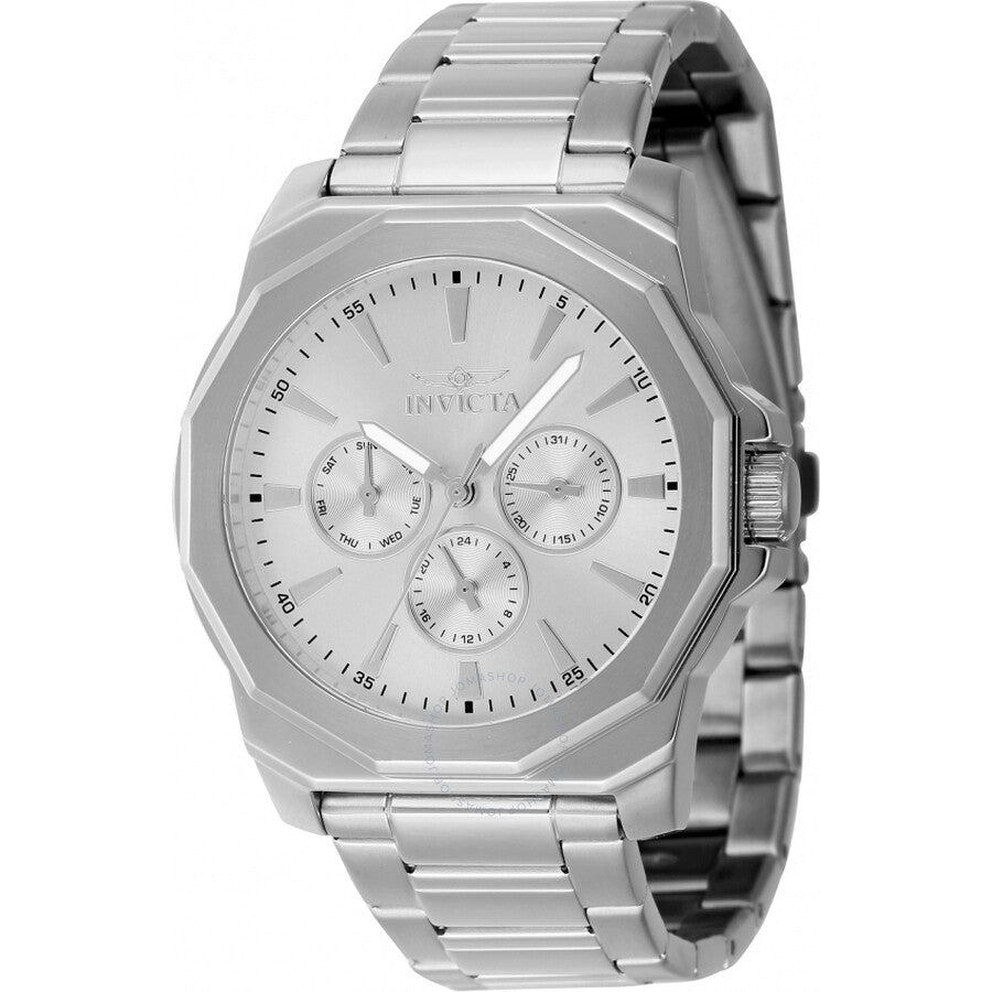 Invicta Speedway Date-Day Quartz Silver Dial Men's Watch 46843 - Dawson Watches