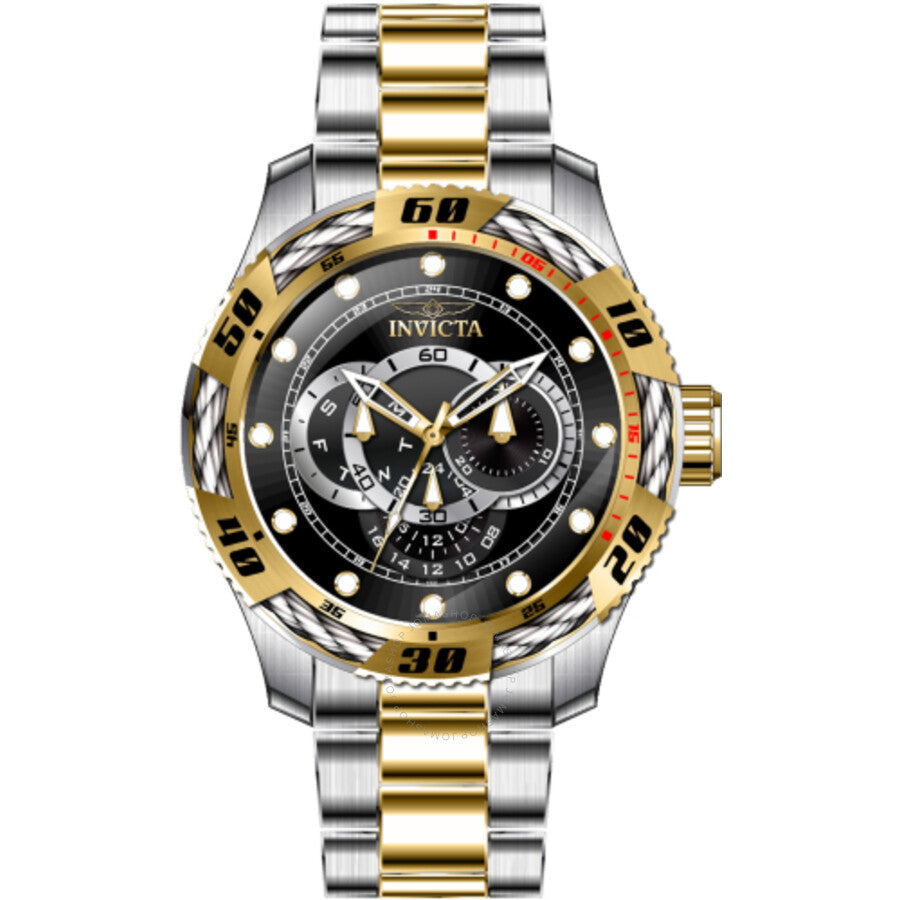 Invicta Speedway GMT Quartz Black Dial Men's Watch 45753 - Dawson Watches