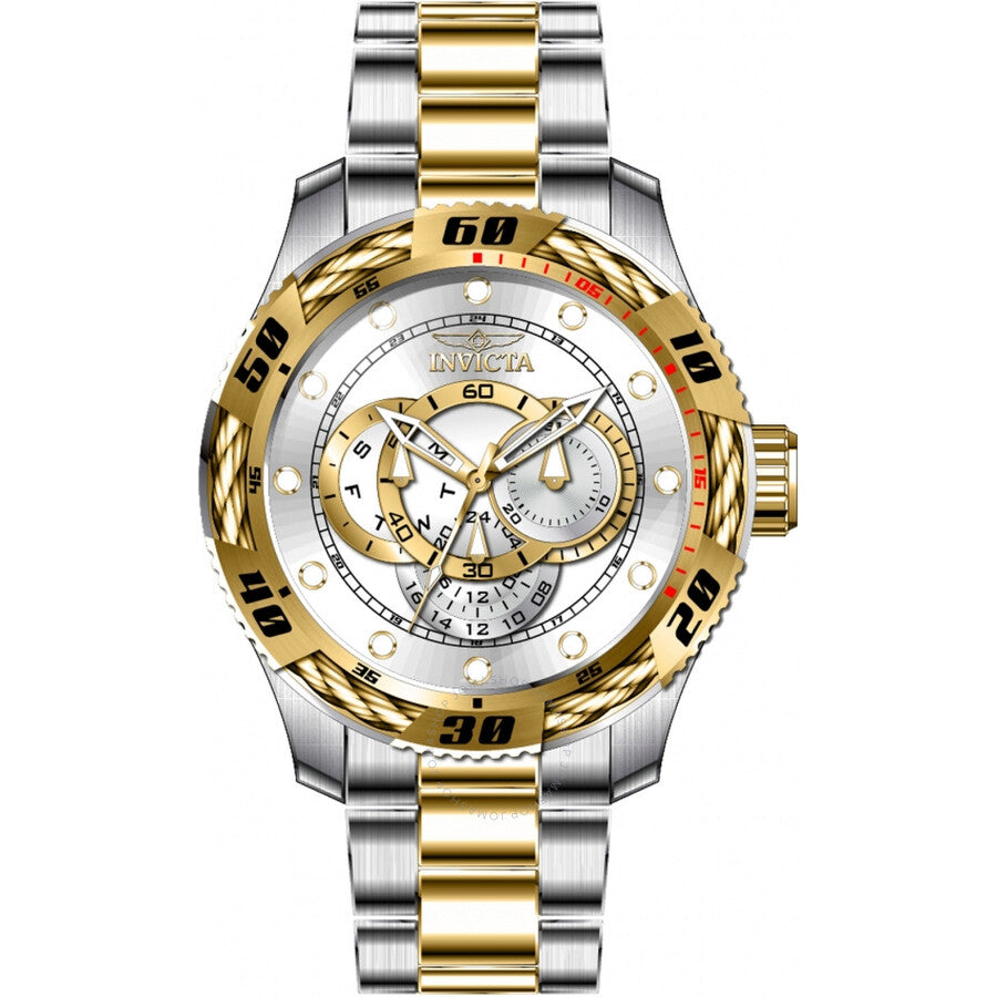 Invicta Speedway GMT Quartz Silver Dial Men's Watch 45751 - Dawson Watches