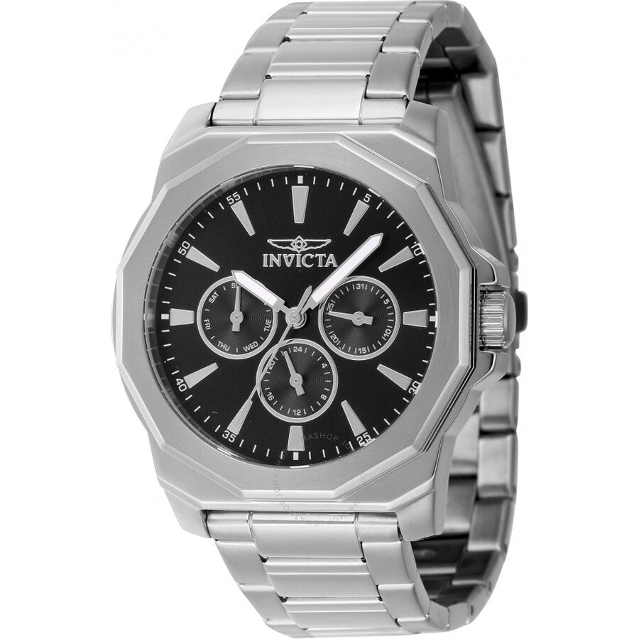 Invicta Speedway Quartz Black Dial Men's Watch 46842 - Dawson Watches