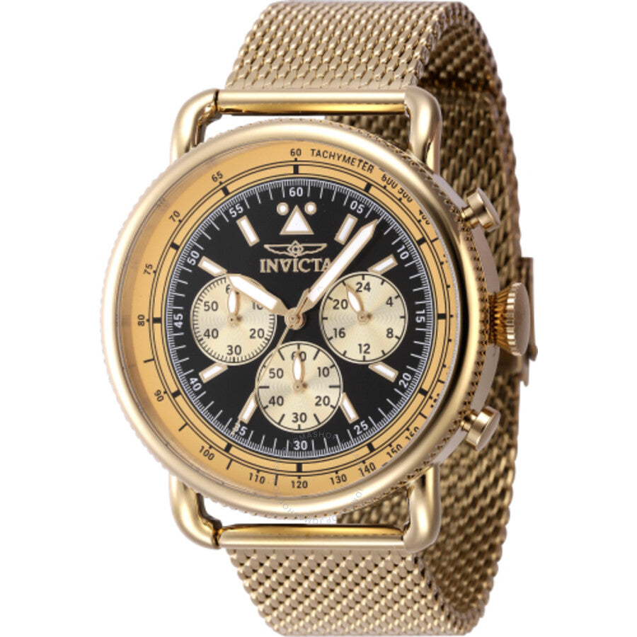 Invicta Speedway Zager Exclusive Chronograph Quartz Black Dial Men's Watch 47361 - Dawson Watches