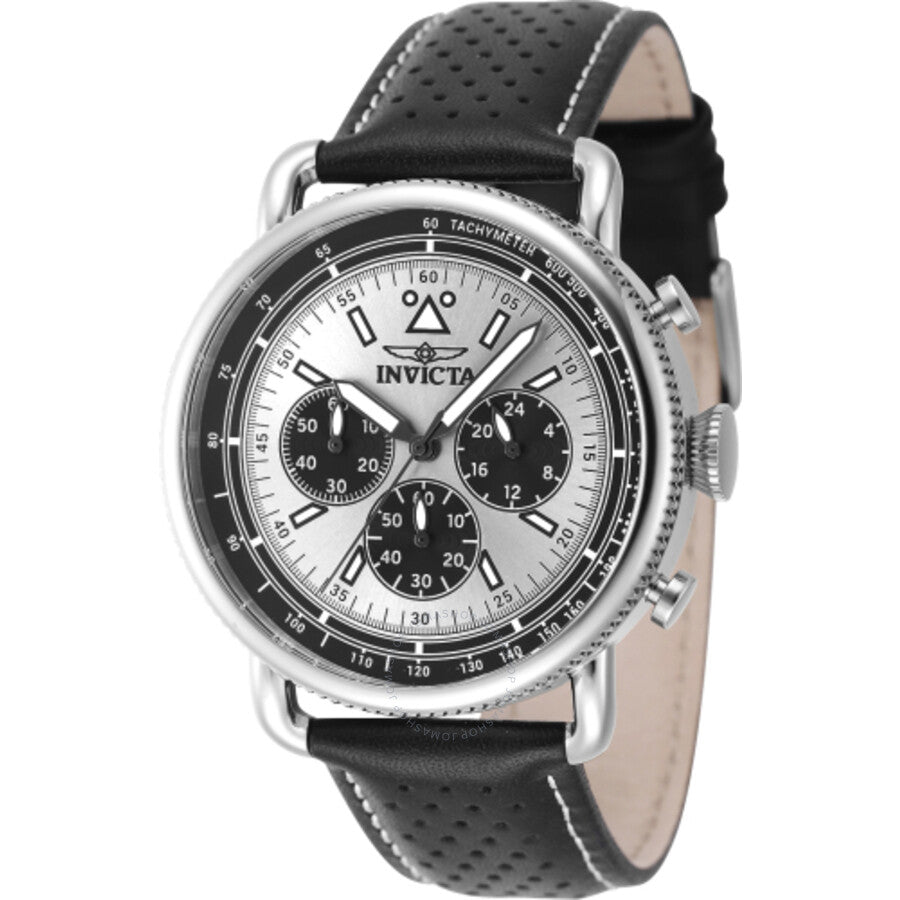 Invicta Speedway Zager Exclusive Chronograph Quartz Silver Dial Men's Watch 47363 - Dawson Watches