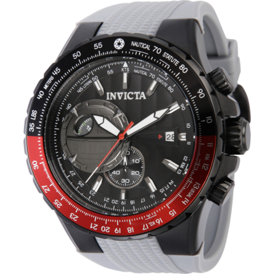 Invicta Star Wars Death Star Chronograph Quartz Black Dial Men's Watch 41324 - Dawson Watches