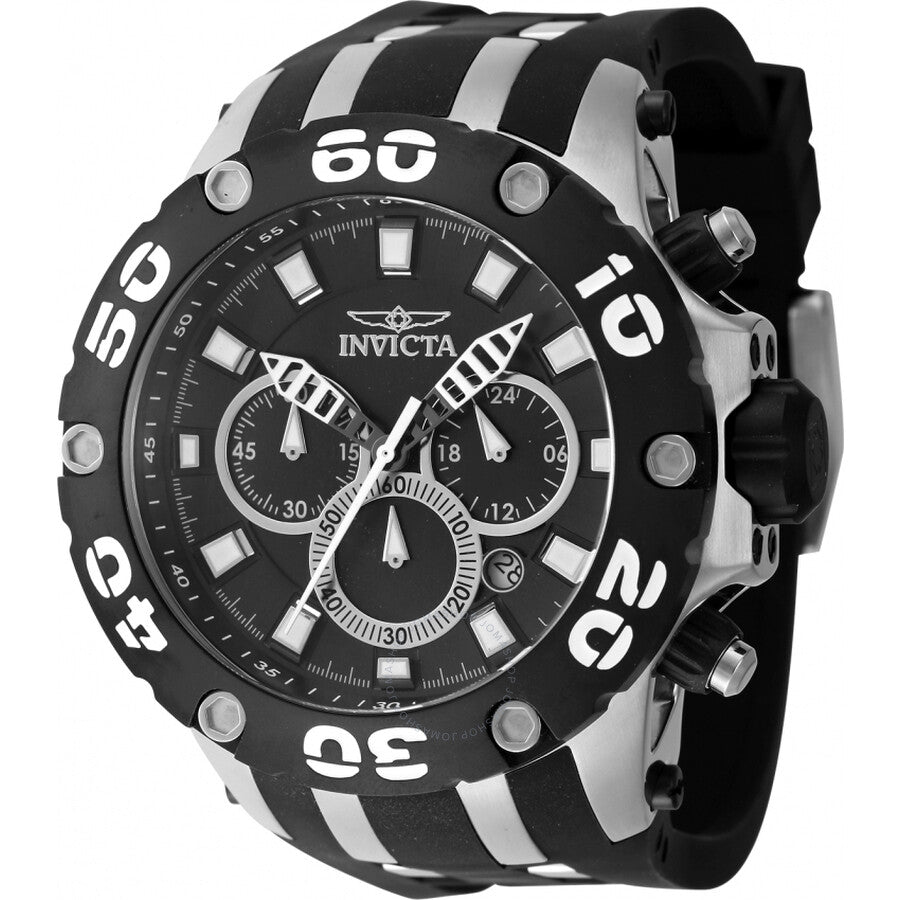 Invicta Subaqua Chronograph GMT Quartz Black Dial Men's Watch 46511 - Dawson Watches