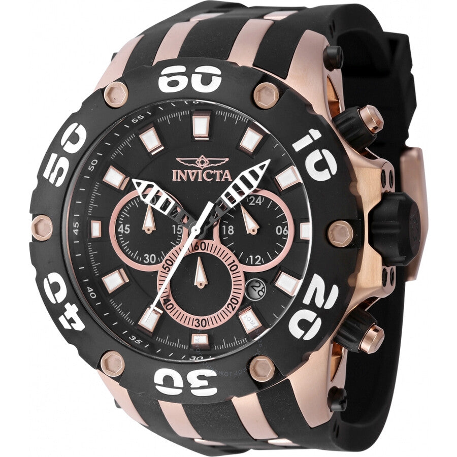 Invicta Subaqua Chronograph GMT Quartz Black Dial Men's Watch 46513 - Dawson Watches