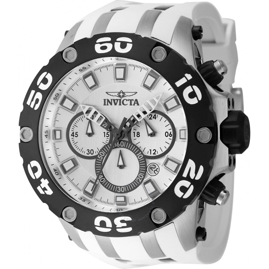 Invicta Subaqua Chronograph GMT Quartz Silver Dial Men's Watch 46512 - Dawson Watches