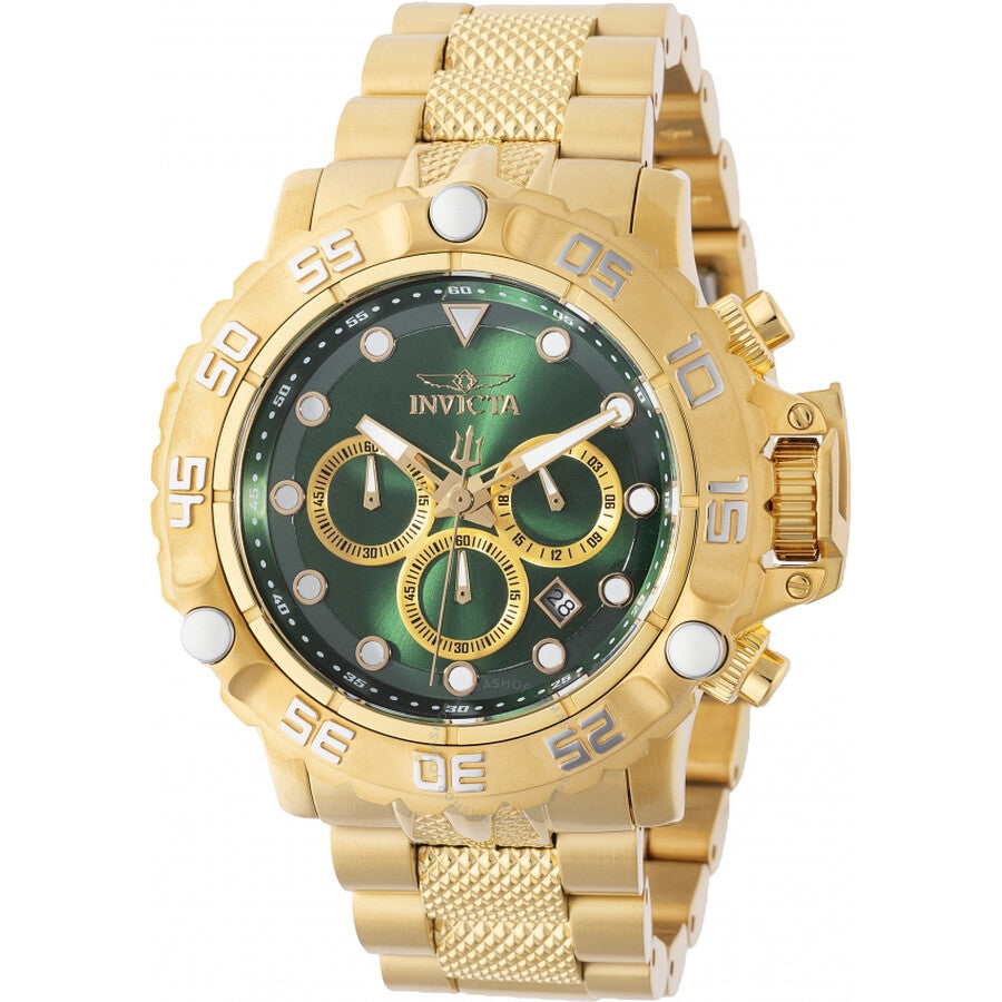 Invicta Subaqua Poseidon Chronograph GMT Quartz Green Dial Men's Watch 47185 - Dawson Watches