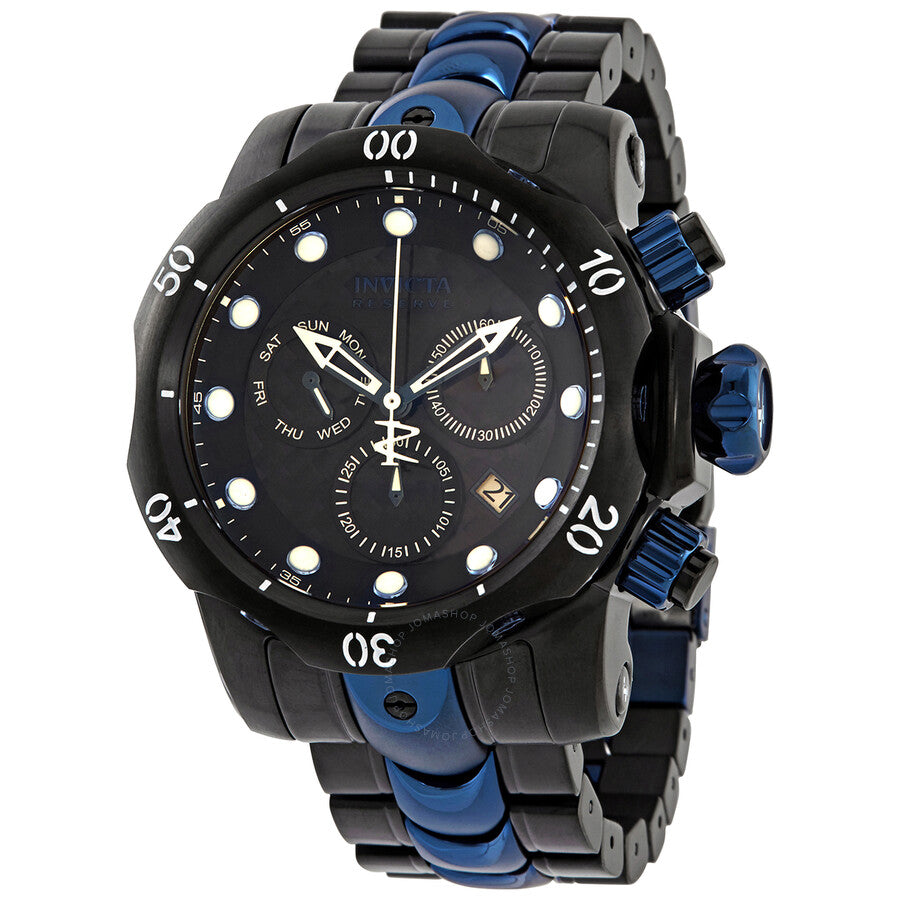 Invicta Venom Chronograph Black Carbon Fiber Dial Two-tone Men's Watch 15461 - Dawson Watches