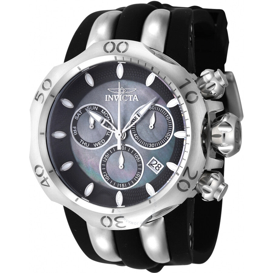 Invicta Venom Chronograph Date Quartz Black Dial Men's Watch 46465 - Dawson Watches