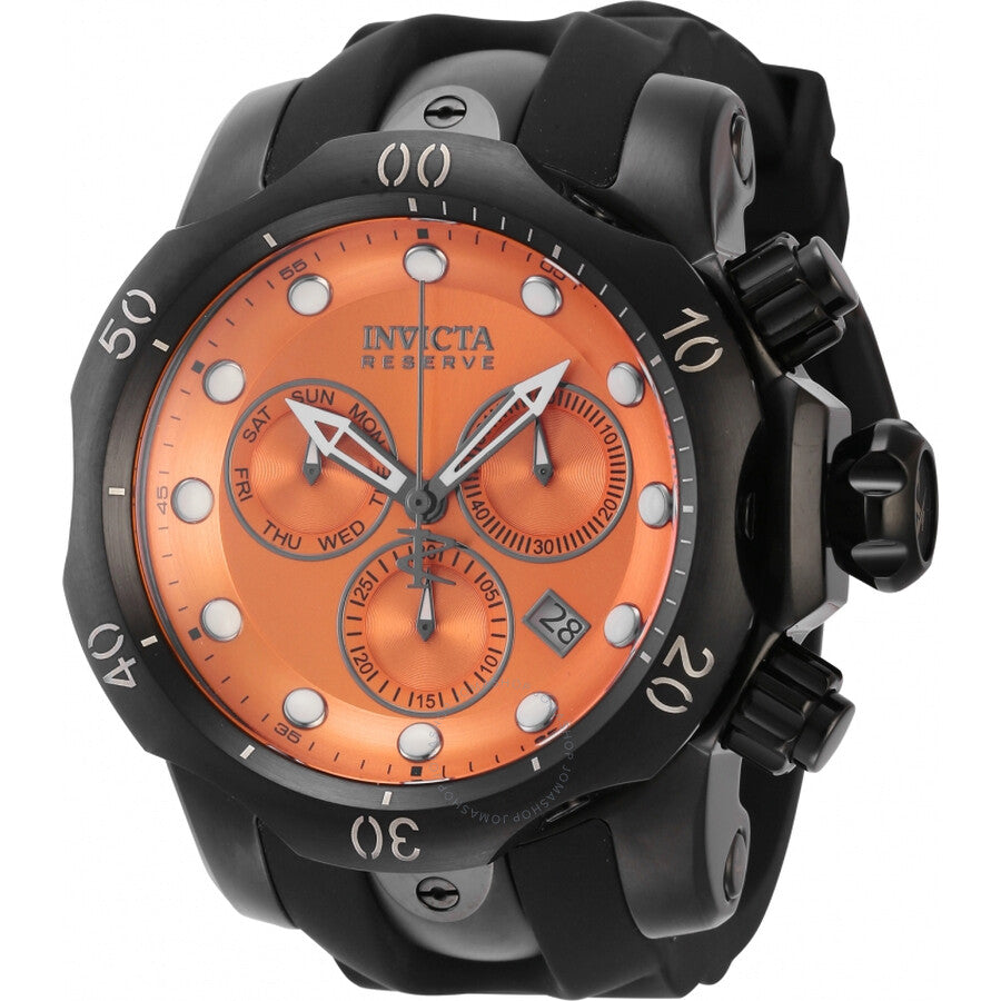 Invicta Venom Chronograph Date Quartz Orange Dial Men's Watch 5735 - Dawson Watches