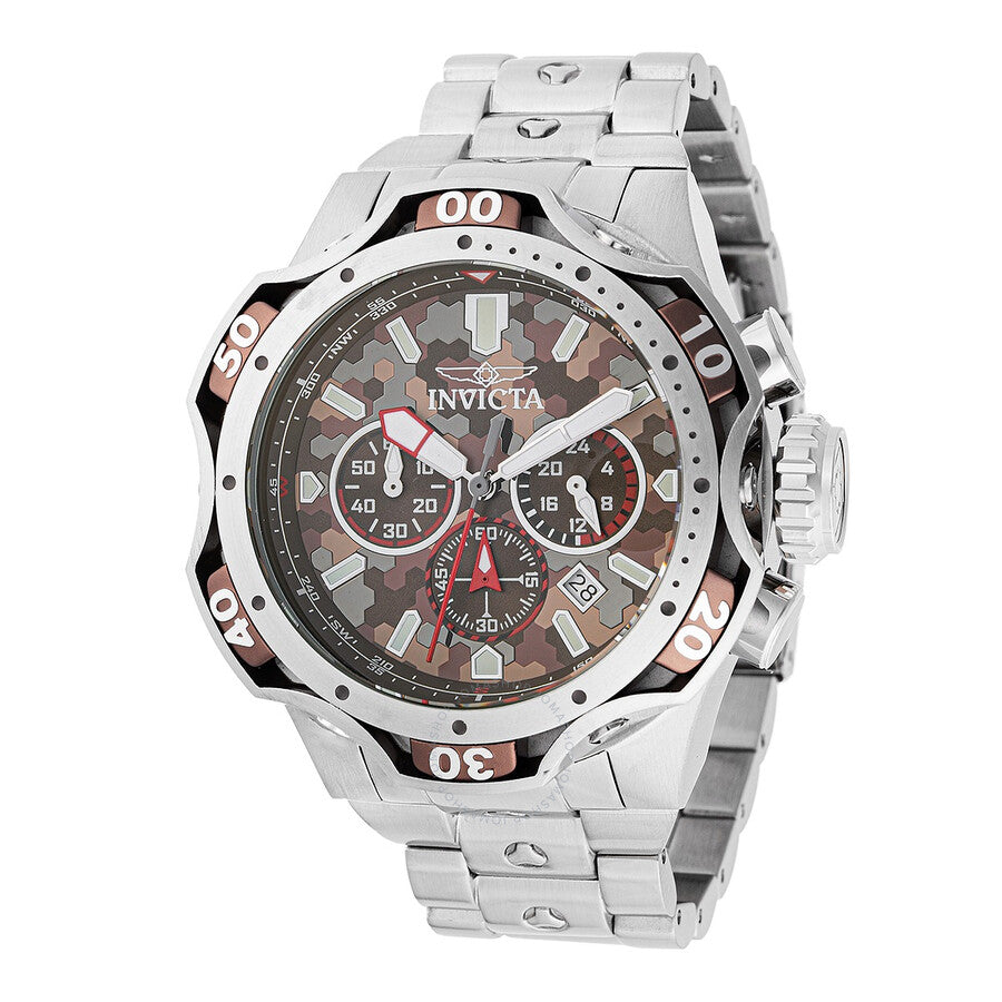 Invicta Venom Date Chronograph GMT Quartz Brown Dial Men's Watch 47757 - Dawson Watches #2