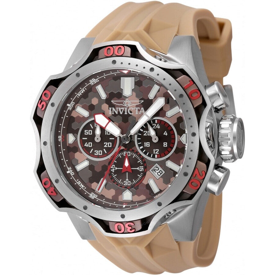Invicta Venom Date Chronograph GMT Quartz Brown Dial Men's Watch 47761 - Dawson Watches #2