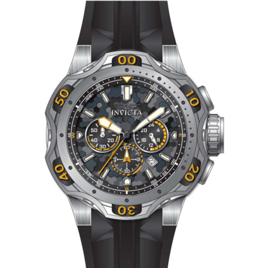 Invicta Venom Date Chronograph GMT Quartz Grey Dial Men's Watch 47760 - Dawson Watches